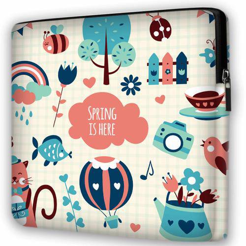 Capa de Notebook com Alça de Ombro - Spring Is Here - 14"