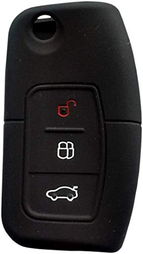 Capa de Silicone Ford 3 Botões (preto)