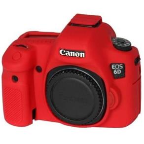 Capa de Silicone para Canon 6D - Vermelha