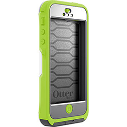 Capa Defender para IPhone 5 Policarbonato e Silicone Preta e Verde Limão OtterBox