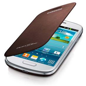 Capa Flip Cover Samsung EFC1M7FAEGSTD para Galaxy S III Mini - Marrom