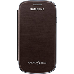 Capa Flip Cover Samsung Galaxy SIII Mini (I8290) Marrom