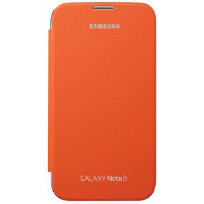 Capa Flip Cover Samsung S-EFC1J9FOEGSTDI para Galaxy Note II - Laranja