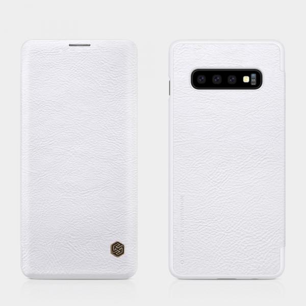 Capa Flip Nillkin Qin Samsung Galaxy S10 - Branco