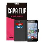 Capa Flip Preta para Nokia Lumia 950 - Underbody