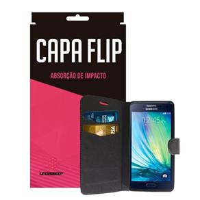 Capa Flip Preta para Samsung Galaxy A3 - Underbody