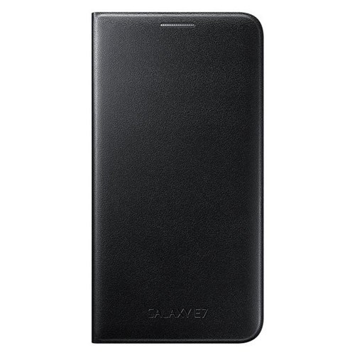 Tudo sobre 'Capa Flip Wallet Para Samsung Galaxy E7 Original Preto'