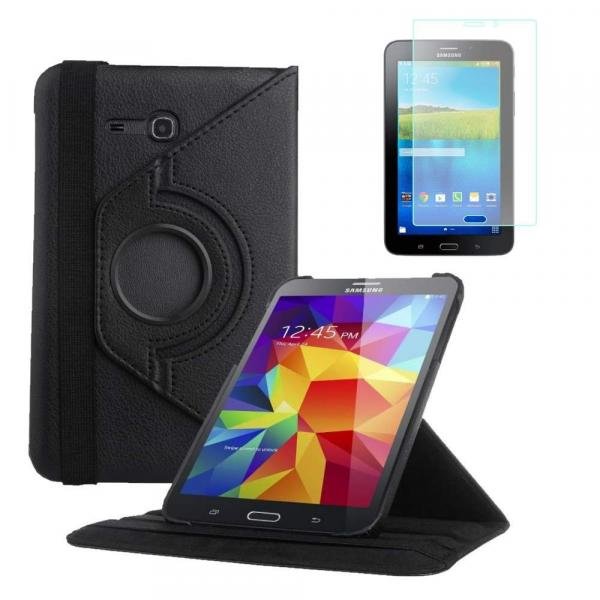 Capa Giratória Inclinável para Tablet Samsung Galaxy Tab3 7.0" SM-T110 / T111 / T113 / T116 + Película PET - Lka