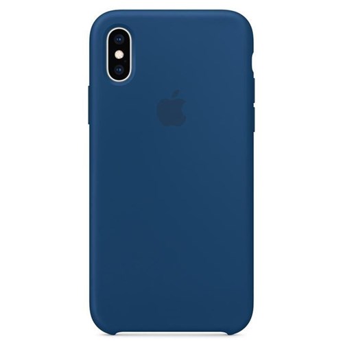 Capa Iphone Xs e X, Apple, Silicone Azul
