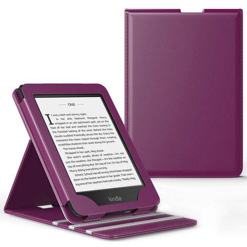 Capa Kindle Paperwhite (gerações Anteriores) WB® Premium Vertical Auto Hibernação Roxa