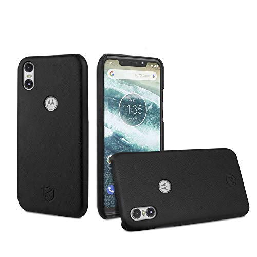 Capa Leather Slim Preta Motorola One - Gorila Shield