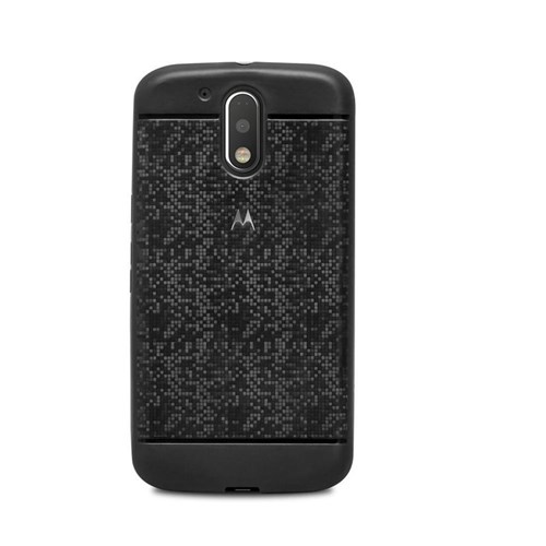Capa Mosaico Preta Para Motorola Moto G4 E G 4 Plus - Underbody