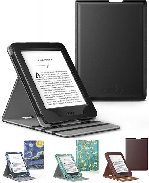 Capa Novo Kindle Paperwhite a Prova D'água WB - Premium Vertical Auto Hibernação - Preto