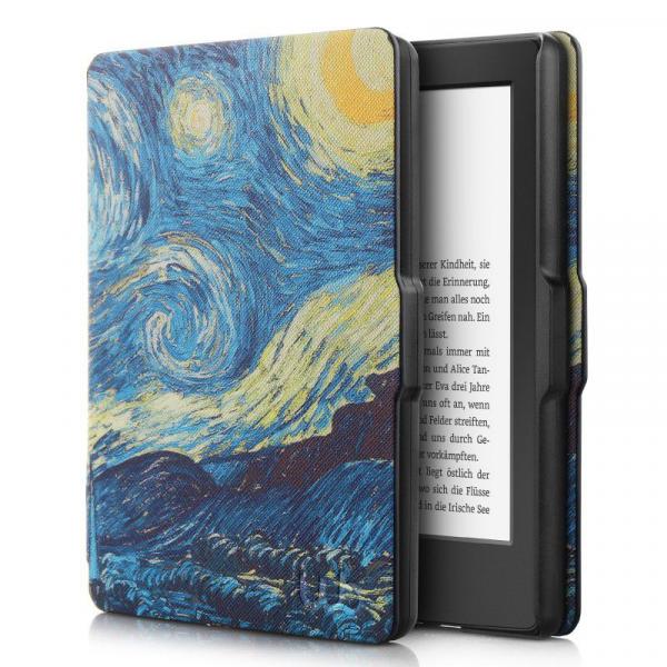 Tudo sobre 'Capa Novo Kindle Paperwhite a Prova D'água Wb - Ultra Leve Auto Hibernação Fecho Magnético Van Gogh'