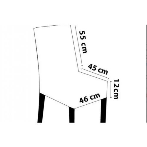 Capa para Cadeira de Malha Kit 6 Unidades Cor Mistica