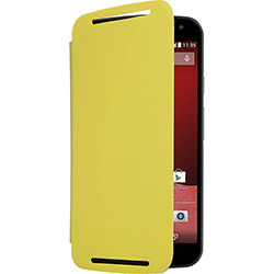 Capa para Celular Flip Shell Original para Moto G (2ª Geração) Amarela - Motorola