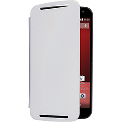 Capa para Celular Flip Shell Original para Moto G (2ª Geração) Branca - Motorola