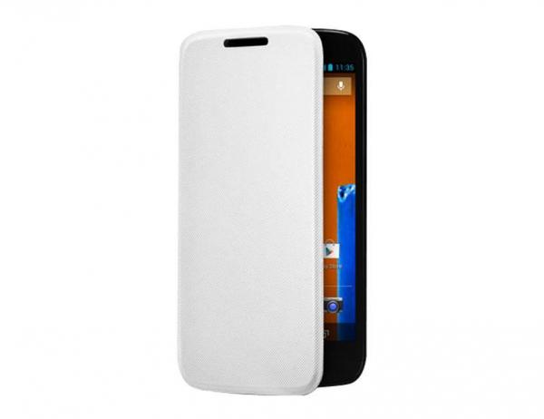 Capa para Celular Motorola Flip Shell Moto G, Branca