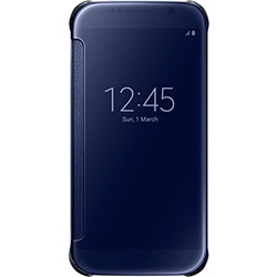 Capa para Celular Proterora Galaxy S6 Policarbonato Clear View Preta - Samsung