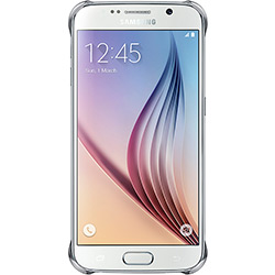 Capa para Celular Protetora Galaxy S6 Policarbonato Clear Transparente com Lateral Prata - Samsung