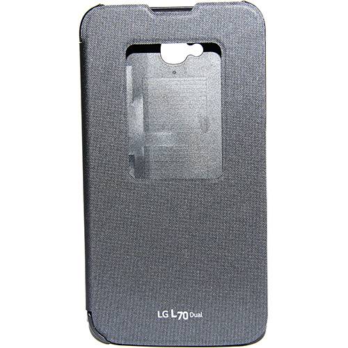 Capa para Celular Quick Window Lg L70 Dual Preta - LG