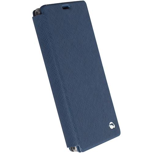 Capa para Celular Xperia Z1 Protetora Malmo Flip com Suporte Azul - Krussell