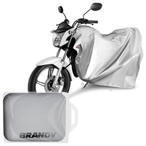 Capa para Cobrir Moto Proteção Impermeável Raios UV Resistente a Escapamento Quente Prata Universal | Tamanho G