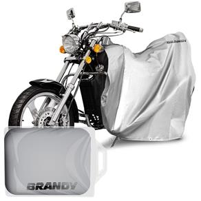 Capa para Cobrir Moto Proteção Impermeável Raios UV Resistente a Escapamento Quente Prata Universal | Tamanho GG