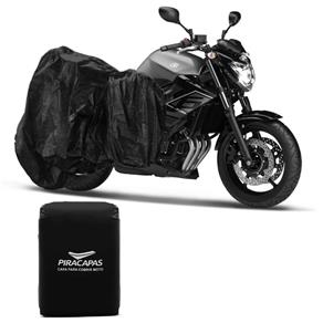 Capa para Cobrir Moto Proteção Impermeável Raios UV Térmica Biz CG Twister MT03 MT09 Harley Preta | Tamanho G