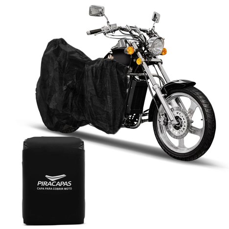 Capa para Cobrir Moto Proteção Impermeável Raios Uv Térmica Biz Cg Twister Mt03 Mt09 Harley Preta | Tamanho Gg