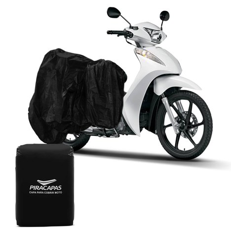 Capa para Cobrir Moto Proteção Impermeável Raios Uv Térmica Biz Cg Twister Mt03 Mt09 Harley Preta | Tamanho P
