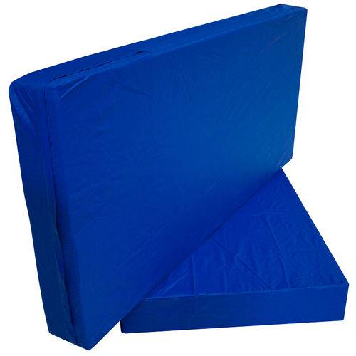 Capa para Colchão Casal Hospitalar Impermeável Azul com Ziper - 1.38x1.88x0.14