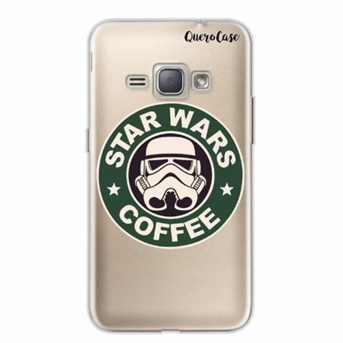 Capa para Galaxy J2 Prime Star Wars Coffee Transparente