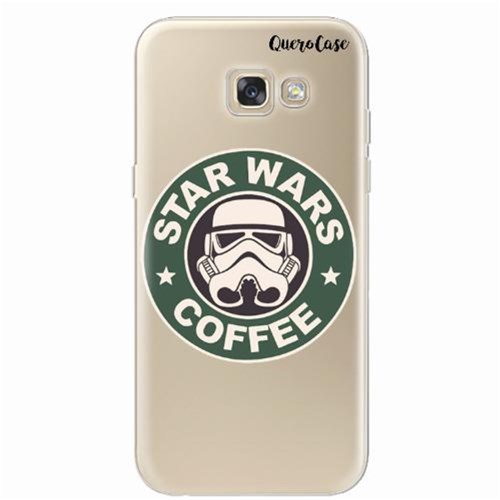 Capa para Galaxy J3 Pro Star Wars Coffee Transparente