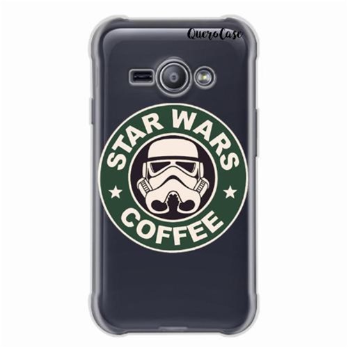 Capa para Galaxy J5 Prime Star Wars Coffee Transparente