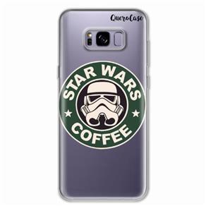 Capa para Galaxy S8 Plus Star Wars Coffee Transparente