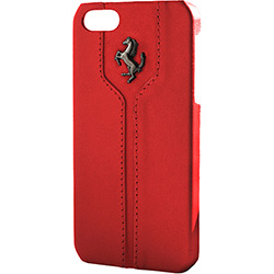 Capa para IPhone 4/4s Ferrari Couro Vermelho - IKase