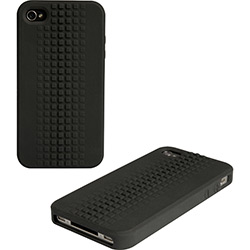 Capa para IPhone 4 e 4S em Silicone Preta Cubic - Driftin