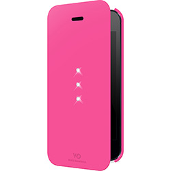 Tudo sobre 'Capa para IPhone 5/5s Flip Crystal Rosa - IKase'
