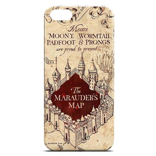 Capa Para Iphone 5c De Plástico - Harry Potter | Mapa Do Maroto 1