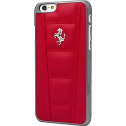 Capa para IPhone 6 Ferrari Couro Vermelha - IKase