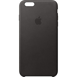 Capa para IPhone 6s Couro Leather Case Black-bra - Apple