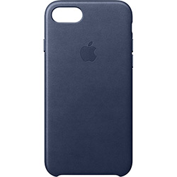 Capa para IPhone 7 em Couro Azul Marinho - Apple