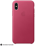 Capa para IPhone X de Couro Pink Fuchsia - Apple - MQTJ2ZM/A