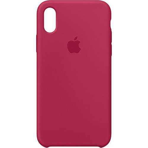 Capa para Iphone X em Silicone - Vermelha
