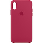 Capa para iPhone X em Silicone - Vermelha