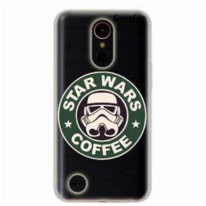 Capa para LG K10 2017 Star Wars Coffee Transparente