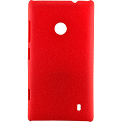 Capa para Lumia 520 em Policarbonato Texturizado - Husky - Vermelho