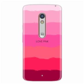 Capa para Moto X Play Love Pink