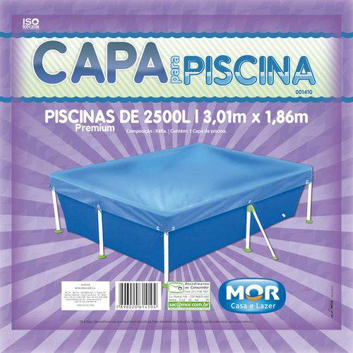 Capa para Piscina 2500 Litros Premium Retangular - Mor